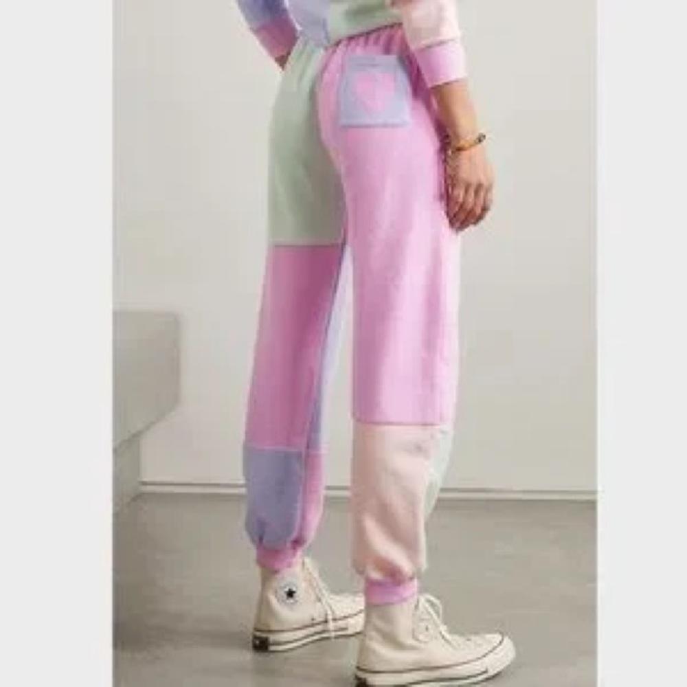 Loveshackfancy Wilder Patchwork Terry Track Pant … - image 2